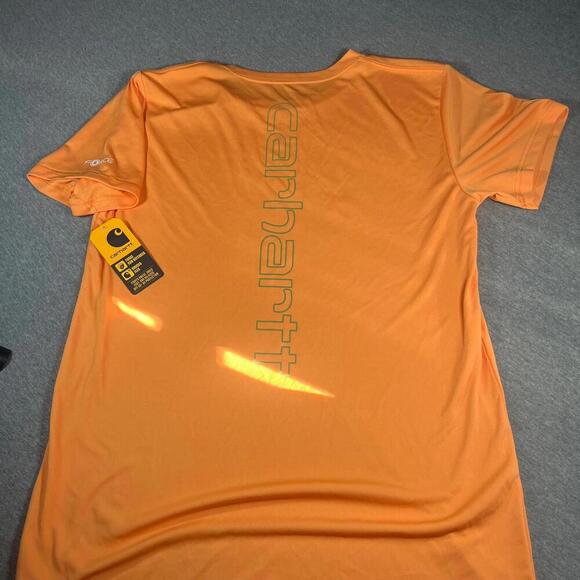 NWT Carhartt Force Sun Defender Youth XL (18-20) Orange T-Shirt Size XL - Picture 3 of 8